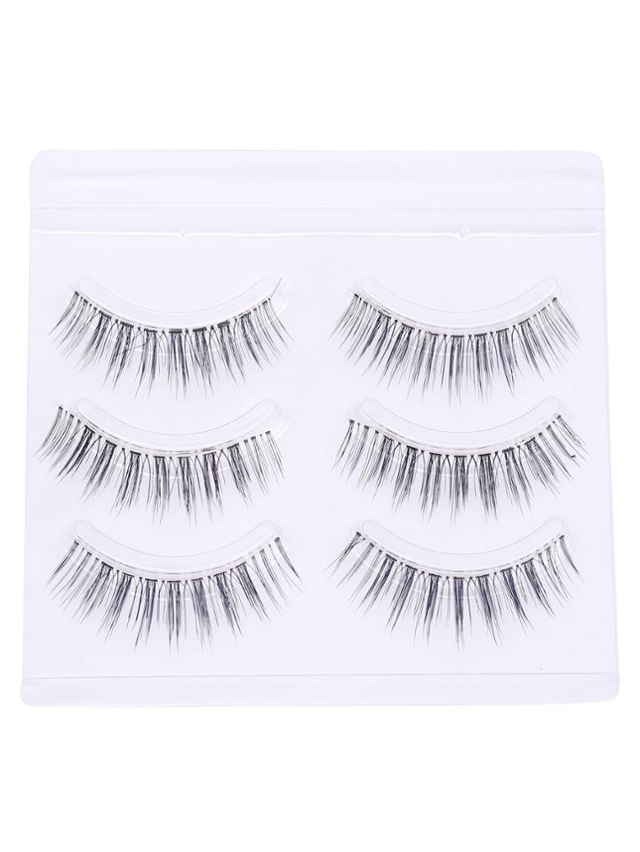 Romwe 3 Combo Pack Black False Eyelashes