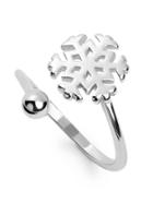 Romwe Silver Snowflake Shaped Ring