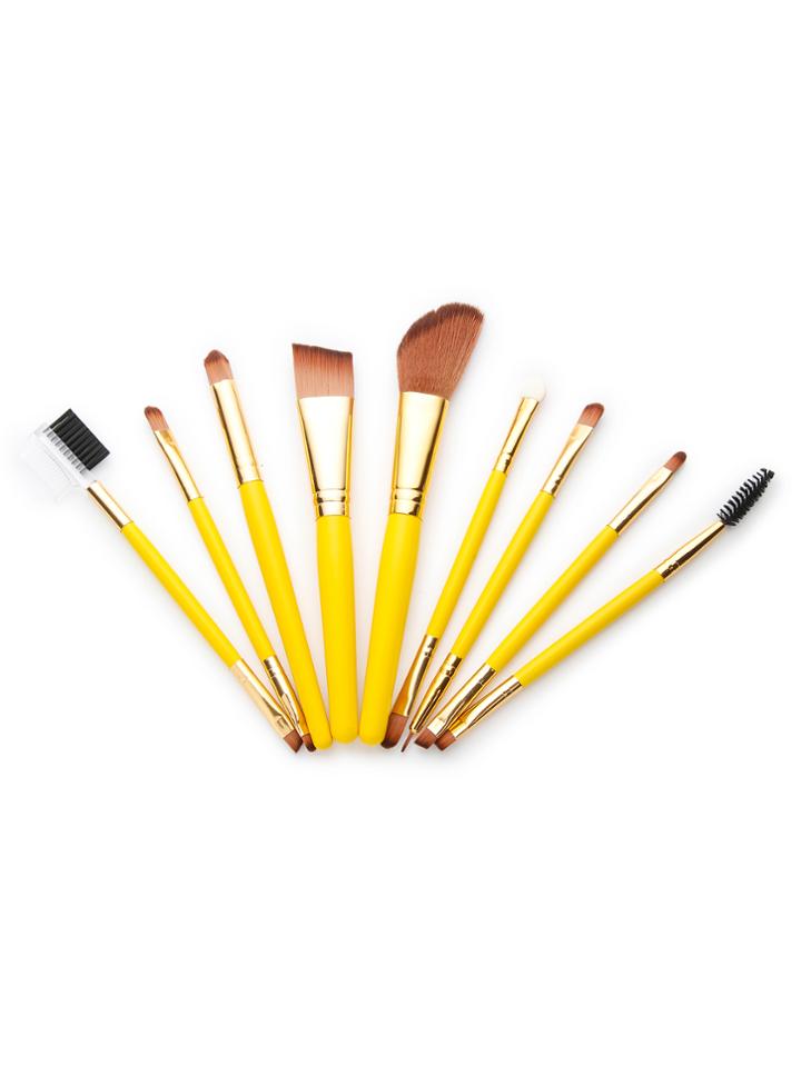 Romwe Professional Makeup Brush Set 9pcs