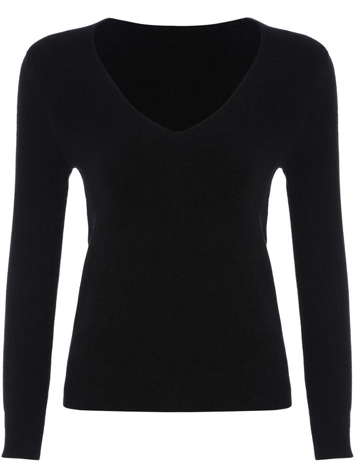 Romwe V Neck Slim Knitwear