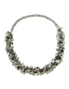 Romwe Vintage Style Grey Color Small Beads Necklace For Women