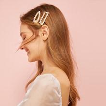 Romwe Beaded Hair Clip 2pack