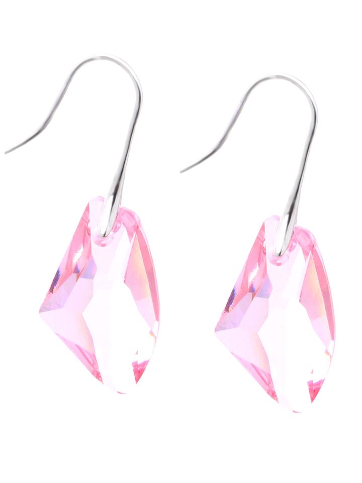 Romwe Diamond Drop Earrings