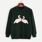 Romwe Flamingo Pattern Jumper