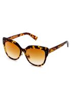 Romwe Tortoise Shell Gold Lens Sunglasses