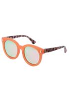 Romwe Pink Lenses Oversized Round Sunglasses