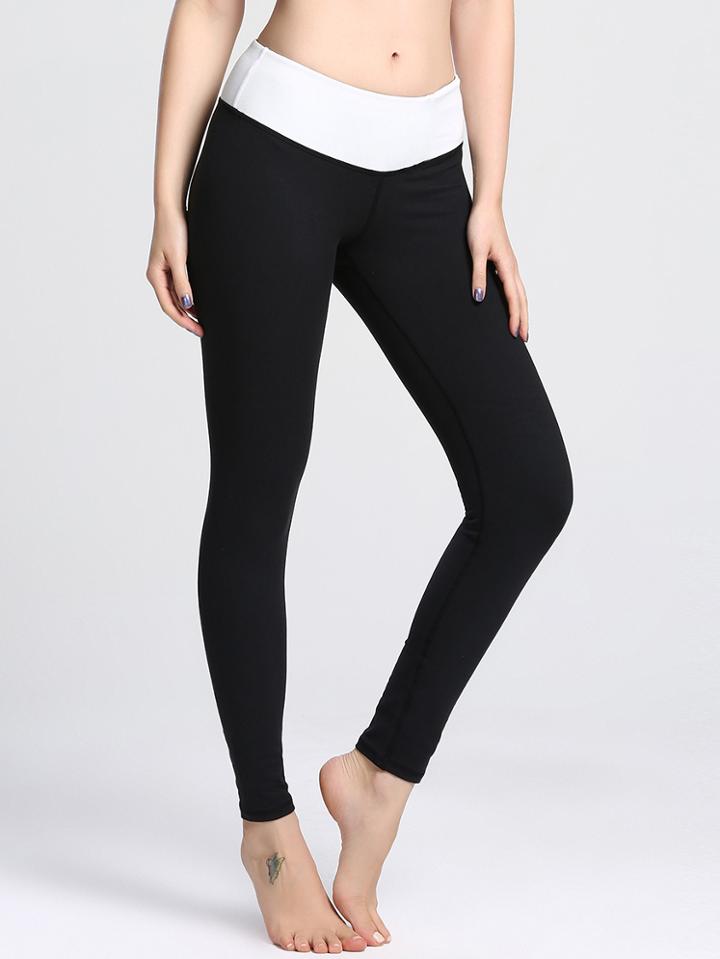 Romwe Color Block Sport Leggings
