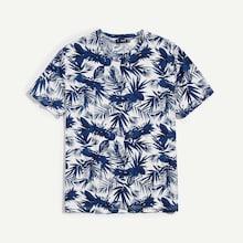 Romwe Guys Palm Leaf Print T-shirt