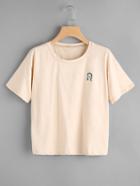 Romwe Avatar Embroidered Tee