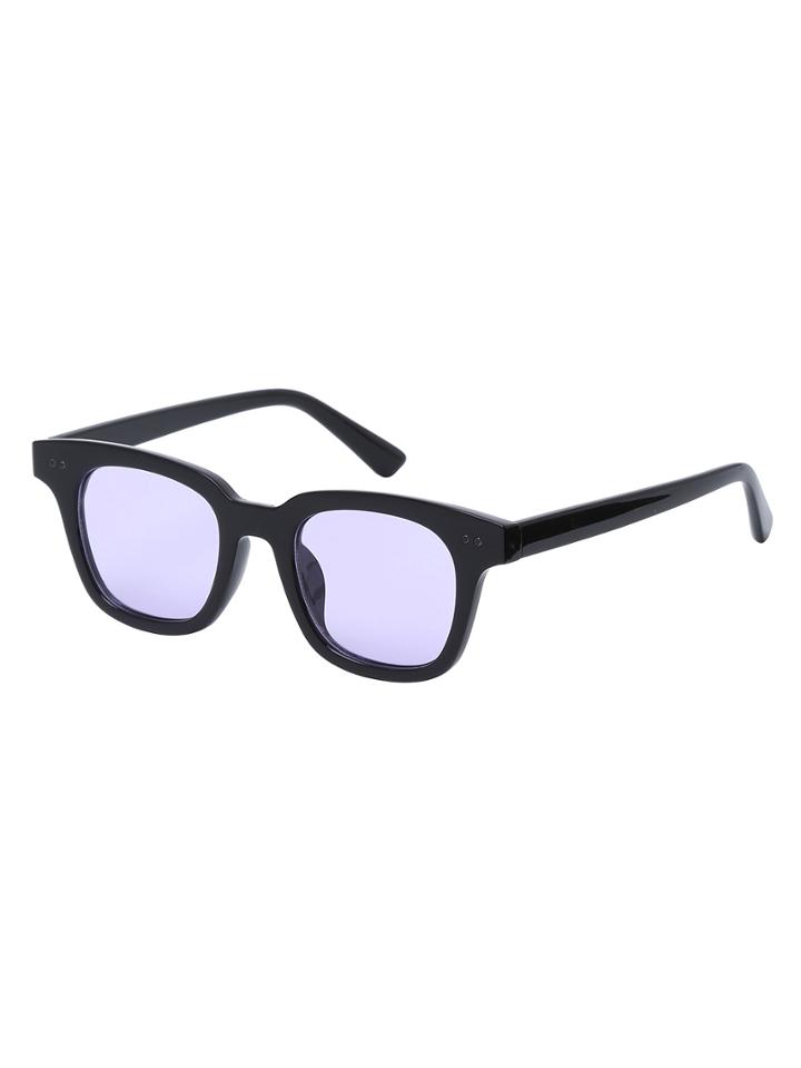 Romwe Purple Lenses Square Fashion Sunglasses