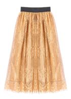 Romwe Sparkling Pleated Long Skirt