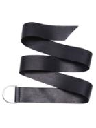 Romwe Black Faux Leather Simple Waist Belt