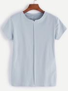 Romwe Stitch Detail Tee