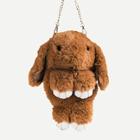 Romwe Fluffy Rabbit Design Chain Bag