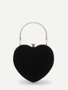 Romwe Heart-shaped Wallet With Ring Handle