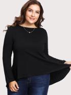 Romwe Bow Detail Basic Tee