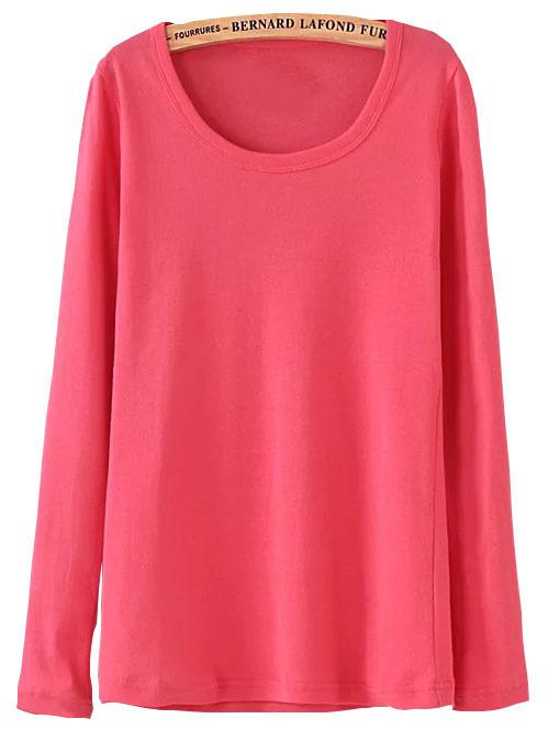 Romwe Long Sleeve Melon T-shirt