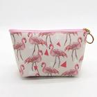 Romwe Flamingo Print Cosmetic Storage Bag