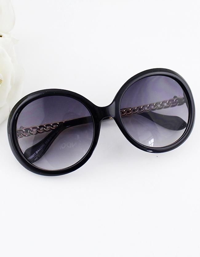 Romwe Gold Color Alloy And Resin Resin Women Sunglasses