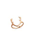 Romwe Gold Plated Antler Design Ring