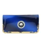 Romwe Blue Pu Leather Party Women's Bag