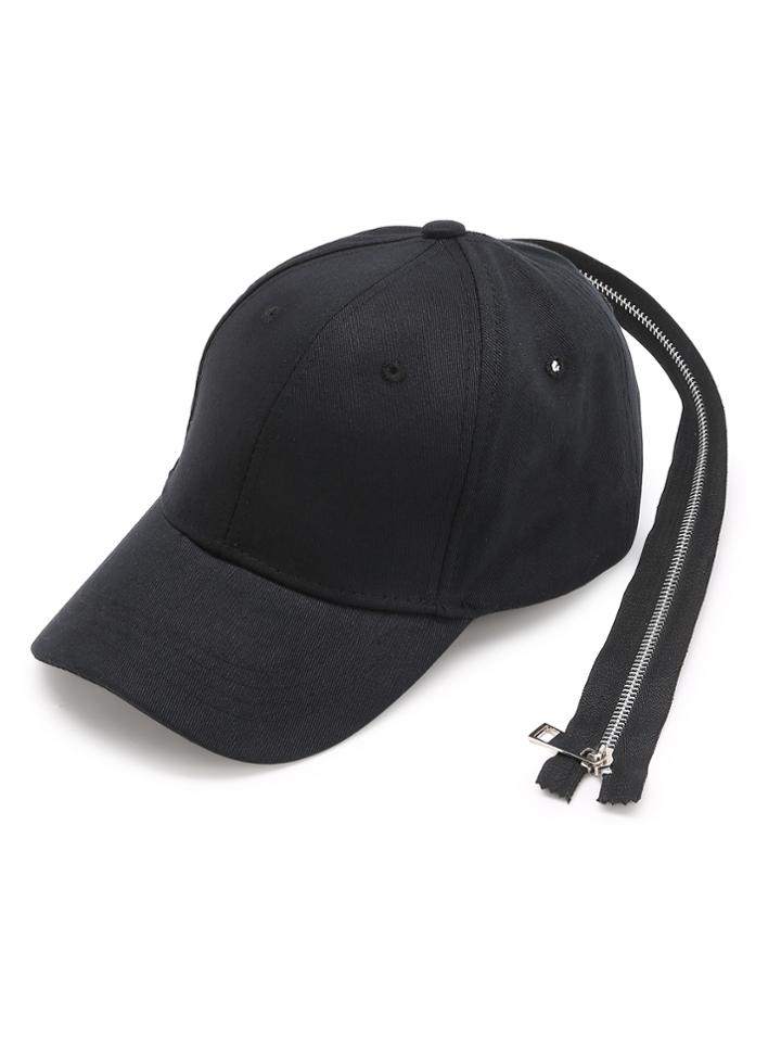 Romwe Long Zipper Back Design Baseball Cap