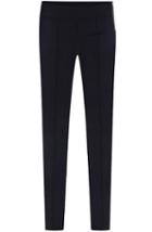 Romwe Zipper Elastic Slim Black Pant