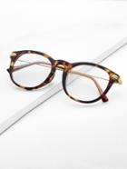 Romwe Leopard Frame Retro Glasses