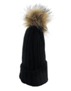 Romwe New Trendy Black Woolen Knitted Women Winter Hat