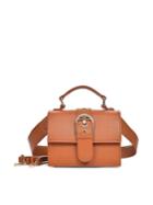 Romwe Faux Leather Buckle Decorated Flap Bag
