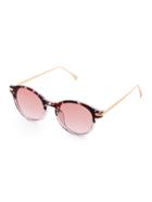 Romwe Gold Arm Pink Lens Sunglasses