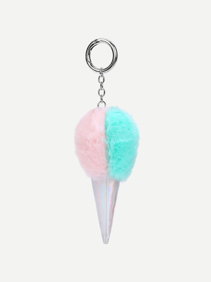 Romwe Two Tone Pom Pom Bag Accessories