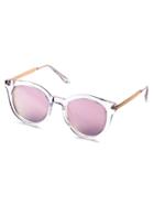 Romwe Pink Lens Clear Cat Eye Frame Sunglasses