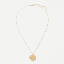 Romwe Scorpio Engraved Round Pendant Necklace 1pc