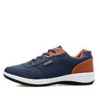 Romwe Men Lace Up Pu Sneakers