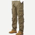 Romwe Men Pocket Detail Solid Pants