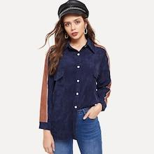 Romwe Pocket Decoration Blouse