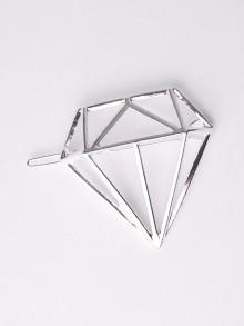 Romwe Diamond Shaped Hair Clip