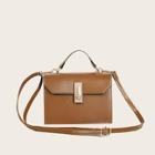 Romwe Flap Satchel Bag With Adjustable Strap