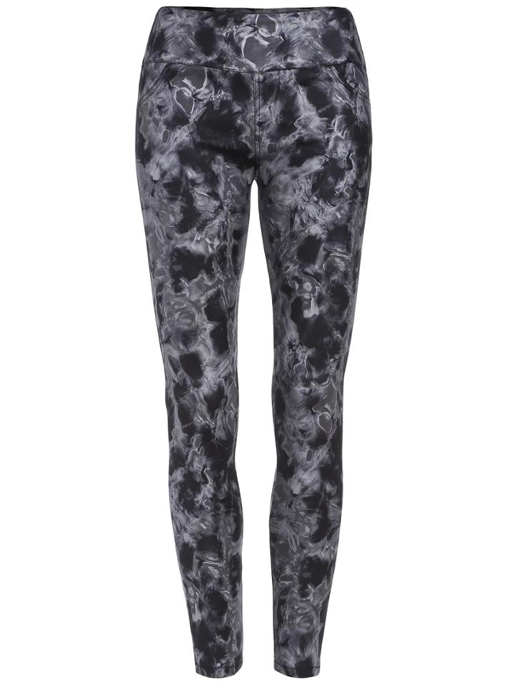 Romwe Elastic Waist Leopard Grey Leggings