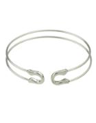 Romwe Silver Adjustable Cuff Bracelet