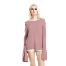 Romwe Split Side Off Shoulder Sweater