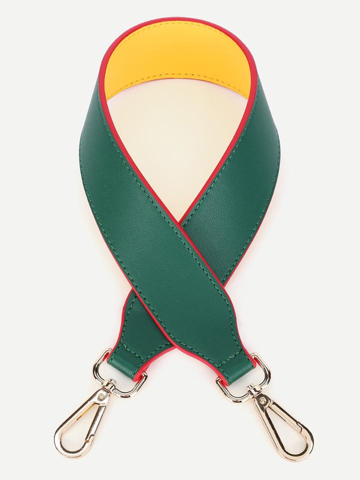 Romwe Piping Detail Pu Bag Strap
