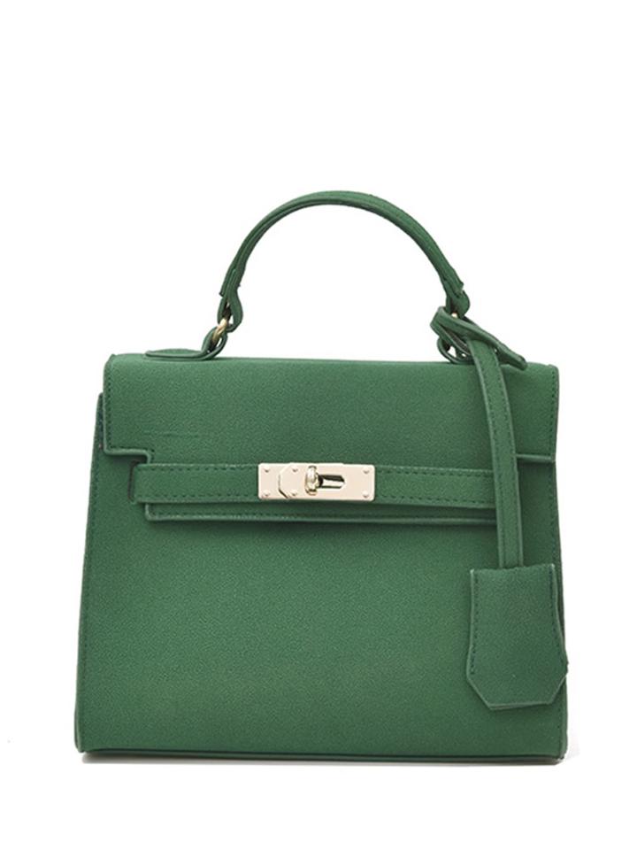 Romwe Twistlock Detail Grab Bag
