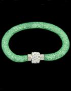 Romwe Green With Diamond Bracelet