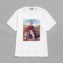 Romwe Guys Graphic Print Tunic Tee