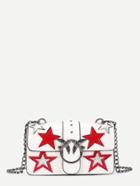 Romwe Bird Buckle Star Pattern Pu Chain Bag