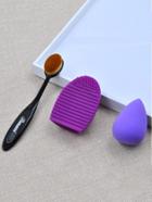 Romwe Sponge & Oval Brush & Brush Egg 3pcs