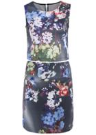 Romwe Sleeveless Florals Top With Bodycon Skirt