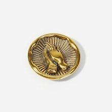 Romwe Hand Engraved Round Brooch